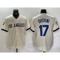 vanessashop Los Angeles Dodgers #17 Shohei Ohtani Cream  2024 City Connect Limited Stitched Jerseys