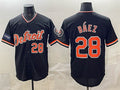 vanessashop Detroit Tigers #28 Javier B¨¢ez Black  2026 Meijer Patch Alternate Vapor Premier Limited Stitched Jersey