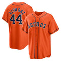 vanessashop Houston Astros #44 Yordan ¨¢lvarez Orange  Alternate Replica Player Jersey