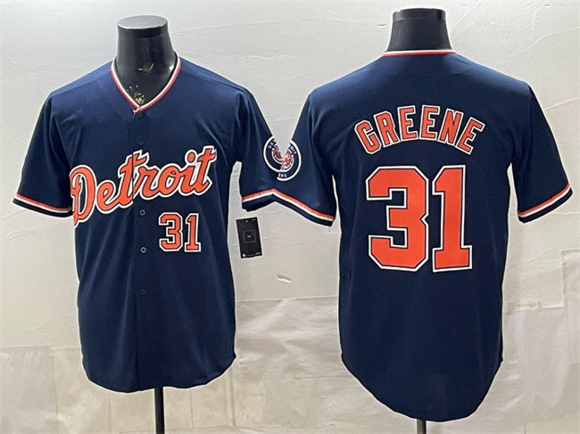 vanessashop Detroit Tigers #31 Riley Greene Navy  2026 Alternate Vapor Premier Limited Stitched Jersey