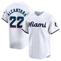 vanessashop  Miami Marlins #22 Sandy Alcantara White  Home Limited Player Jersey