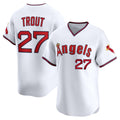 vanessashop Los Angeles Angels #27 Mike Trout White  Alternate Limited Jersey