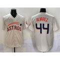 vanessashop Houston Astros #44 Yordan Alvarez Cream  Throwback Cooperstown Collection Limited Stitched Jersey