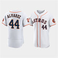 vanessashop Houston Astros #44 Yordan Alvarez White  60th Anniversary Flex Base Stitched Jersey